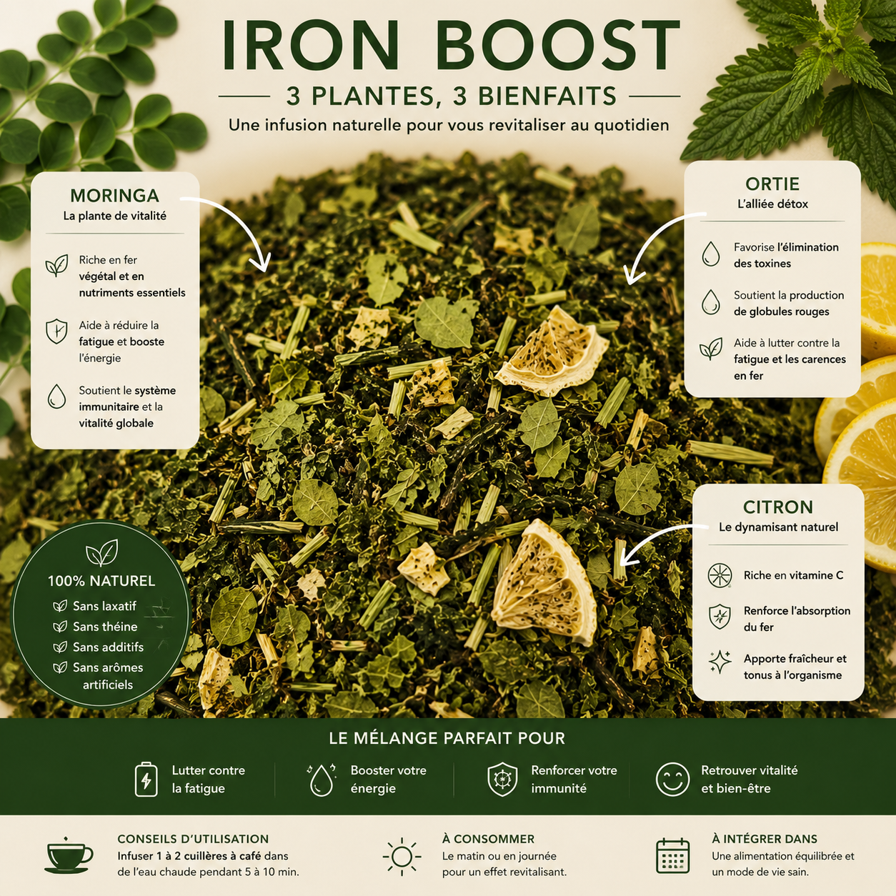 Iron Boost — Infusion Moringa & Ortie