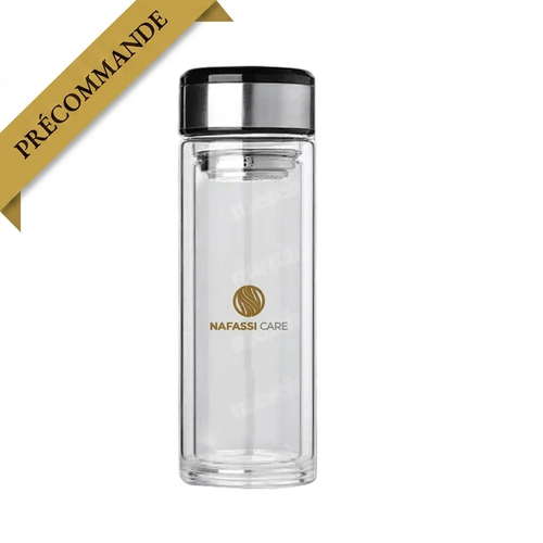 Gourde Rituel Nafassi en précommande — édition limitée verre borosilicate double paroi